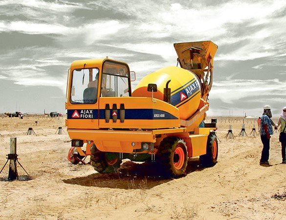 Self Loading Concrete Mixer on Rental in Rajasthan
