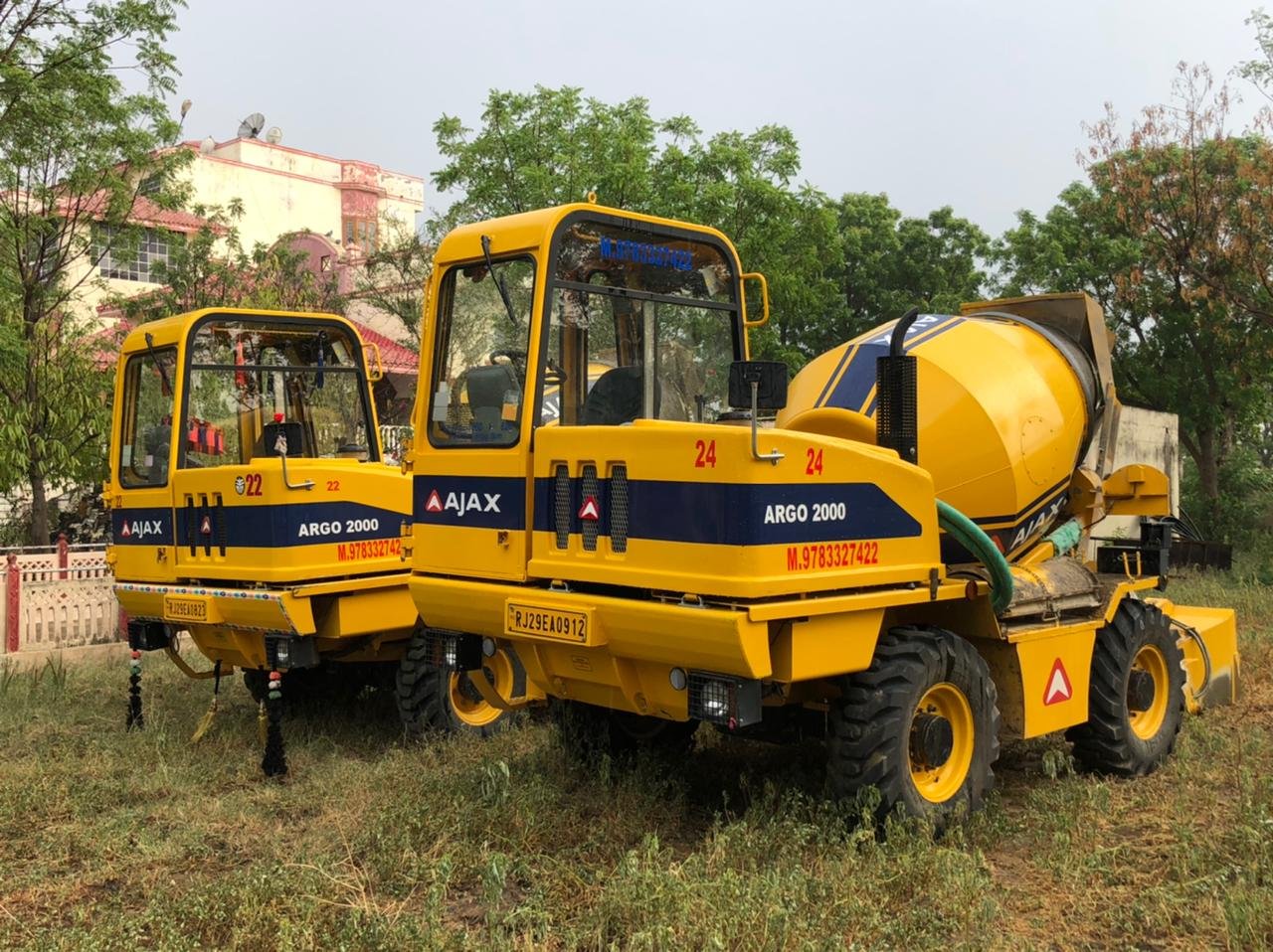 Self Loading Concrete Mixer on Rental in Rajasthan
